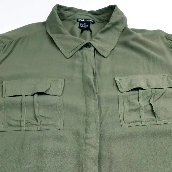 Wet Seal Sz XL Women's Rayon Hidden & Elbow Button - Picture 7 of 7